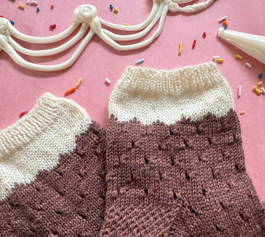 Icing on Top Socks Knitting Pattern