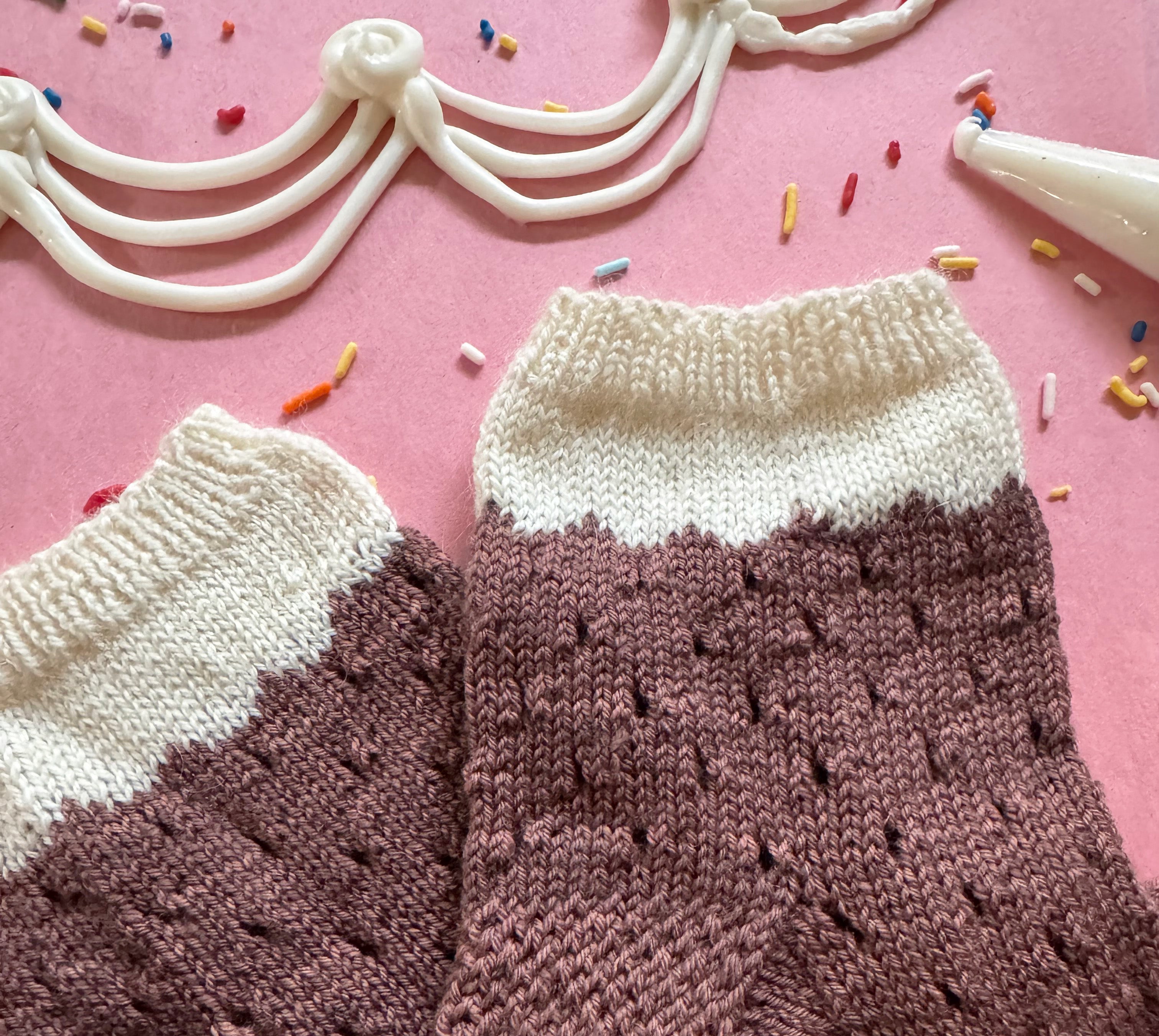 Icing on Top Socks Knitting Pattern
